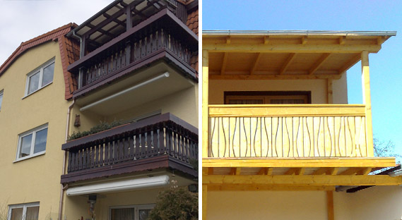 individuelle Balkone - rustikal oder modern